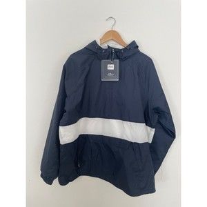 charles river rain jacket-Nylon-Brand New-Mens XL-Navy/White